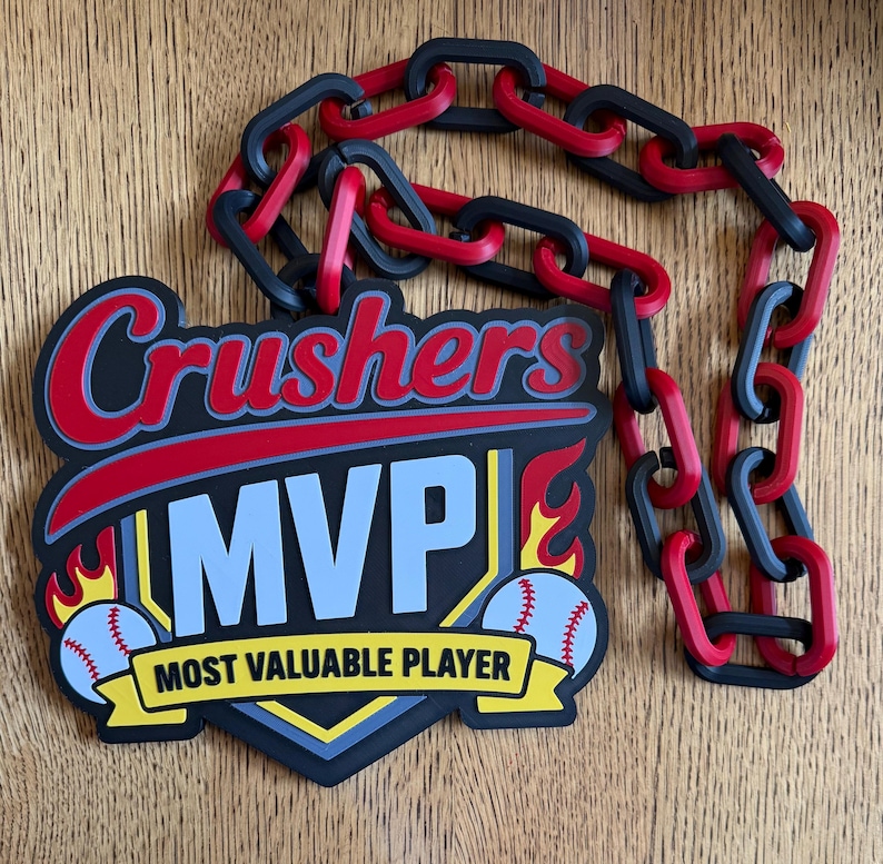 Custom 3D Printed Hype Chain | Team Logo MVP Award Chain - Etsy