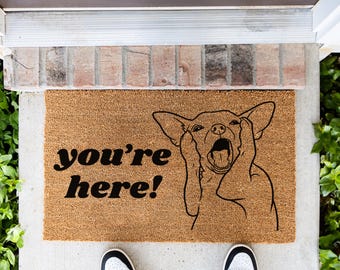 Funny Chihuahua Doormat, Doormat for Chihuahua Owners, Funny Dog Doormat, Dog Lovers Home Decor, Funny Home Decor, Chihuahua Decor