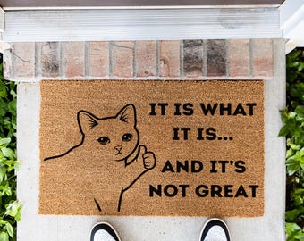 Welcome Home Doormat, Durable Front Door Mat for Entryway, Funny Housewarming Gift