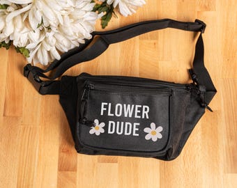 Flower Dude Fanny Pack, Fanny Pack for Weddings, Flower Bro Fanny Pack, Wedding Supplies, Wedding Party Gifts, Funny Flower Dude Accessories
