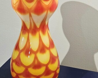 Elme Glasbruk Swedish Glass Vase Designed by Carl-Olof Borgarp 1960s Mid Century Modern Vintage Original