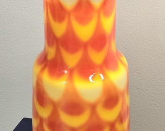Elme Glasbruk Swedish Glass Vase Designed by Carl-Olof Borgarp 1960s Mid Century Modern Vintage Original