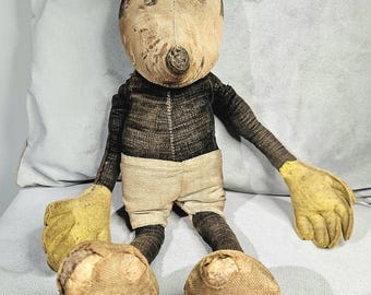 Rare Original Early Mickey Mouse Mortimer Mouse Doll - Deans Rag Book Company