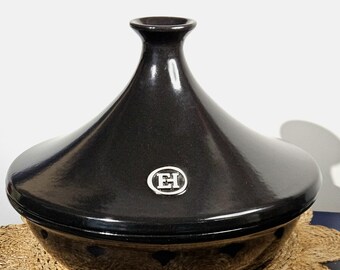 Emile Henry Large Flame Ceramic Tagine, 32cm in Diameter in Excellent Condition
