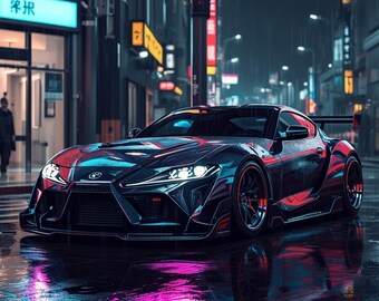 Cyberpunk Wallpapers Pack | Neon Futuristic City Backgrounds | Digital Download