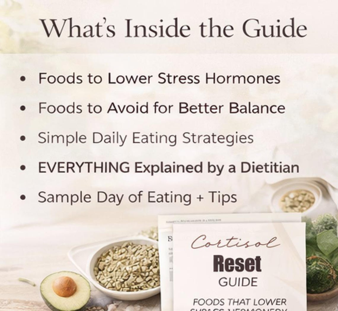 Cortisol Reset Guide for Women | Foods to Lower Stress Hormones | PDF ...