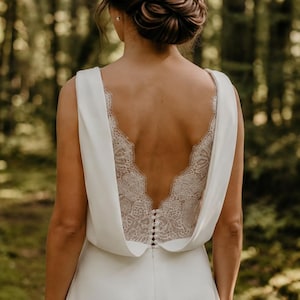 white lace cowl neck lace up back midi dress Golden Era Cowl Neck Lace Waist Midi Dress White