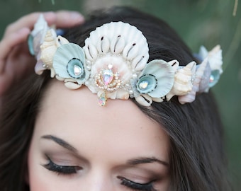 Zoestar Cerchietto Per Capelli Da Sposa Con Stella Marina, Perle E Conchiglie - Accessorio Matrimonio A Tema Spiaggia
