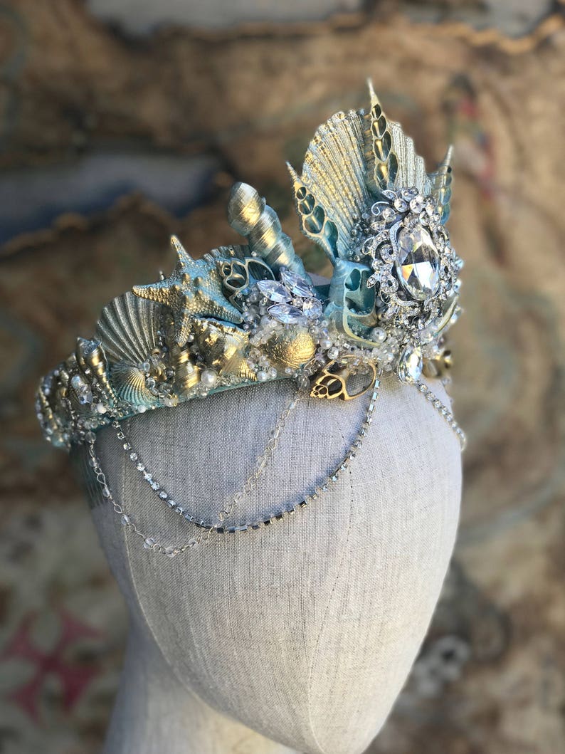 Adult Mermaid Crown Mermaid Costume Accessory Seashell Etsy