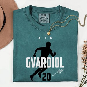 Comfort Colors® Air Gvardiol 20 Soccer Player Tribute Graphic Tee, Croatia Football Star Signature Design, 2026 World Cup Fan Unisex T-Shirt image 3
