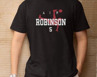 T-shirt graphique de football de style animé Air Robinson 5, inspiré du tournoi mondial des États-Unis 2026, cadeau de football joueur vedette des États-Unis T-shirt unisexe