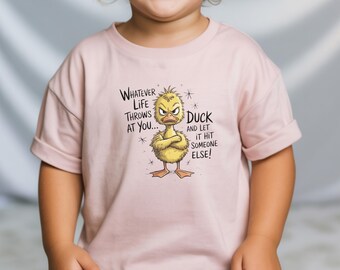 Funny Duck Baby Bodysuit, Whatever Life Throws At You Duck Onesie, Sarcastic Infant Humor Outfit