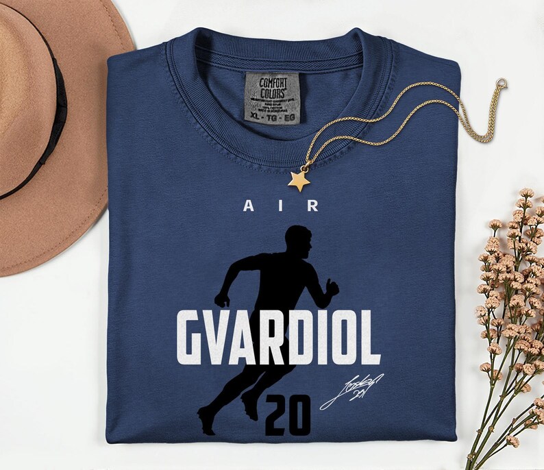 Comfort Colors® Air Gvardiol 20 Soccer Player Tribute Graphic Tee, Croatia Football Star Signature Design, 2026 World Cup Fan Unisex T-Shirt image 10