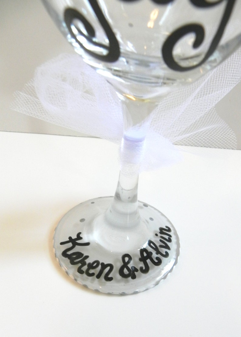 Personalized Engagement Wine Glass Just Engaged Etsy