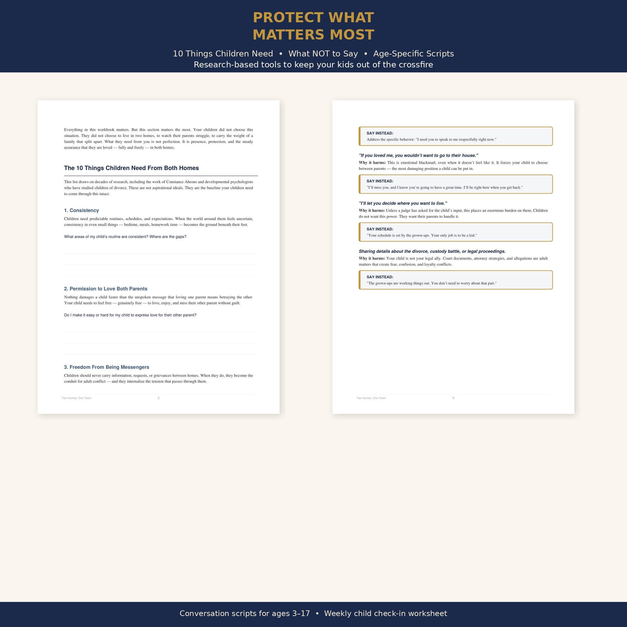 Co-parenting Workbook Printable PDF | Divorce Coparenting Journal ...