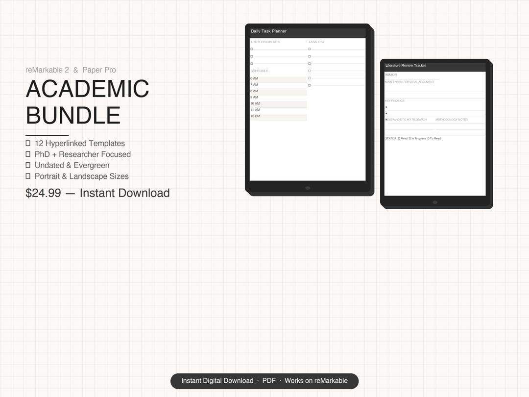 Remarkable 2 and Paper Pro Academic Bundle – Phd Thesis, Research ...