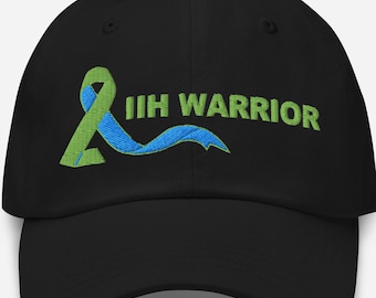 IIH Warrior Hat Pseudotumor Cerebri Gift Intracranial Hypertension Embroidered Cap Spoonie Gift Chronic Illness Hat IIH Awareness
