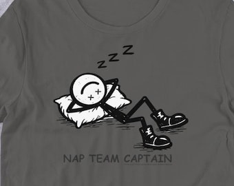 Funny Nap Shirt | Nap Team Captain Tee | Tired l Gift | Funny Mental Health Shirt | Introvert Gift | Fix My Head™ Graphic Tee