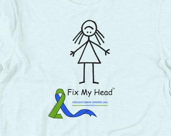 IIH Awareness Shirt Women Pseudotumor Cerebri Gift Intracranial Hypertension Tee Spoonie Chronic Illness Gift Fix My Head Warrior Shirt