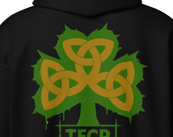 Unisex heavy blend zip hoodie The Fictional Celtic Punks™ — TFCP Knotwork Shamrock Zip Hoodie | Official Band Merch