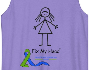IIH Awareness Shirt Women Pseudotumor Cerebri Gift Intracranial Hypertension Tee Spoonie Chronic Illness Gift Fix My Head Warrior Shirt