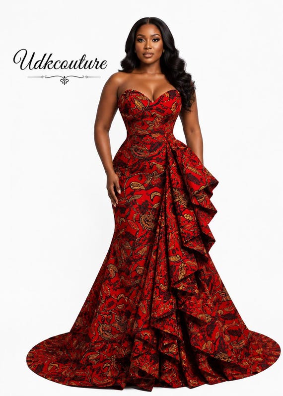 African Print Off Shoulder Tube Dress | Stylish Ankara a line dress | Beautiful wedding guest Clothing