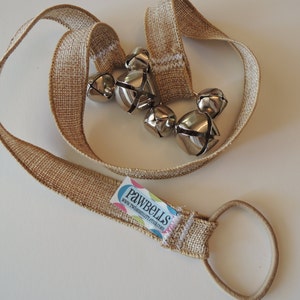 Jute Paw Bells, Dog housebreaking Potty Trainer, Instructions Included, Fast Shipping, Hook Add On Available image 9