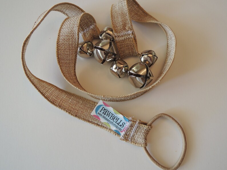 Jute Paw Bells, Dog housebreaking Potty Trainer, Instructions Included, Fast Shipping, Hook Add On Available image 9