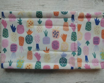 Dog Diaper Belly Band, Pineapples Fabric, Choose Tapered or Straight, with or without Zorb, Stop Marking, Personalized, Fast Shipping