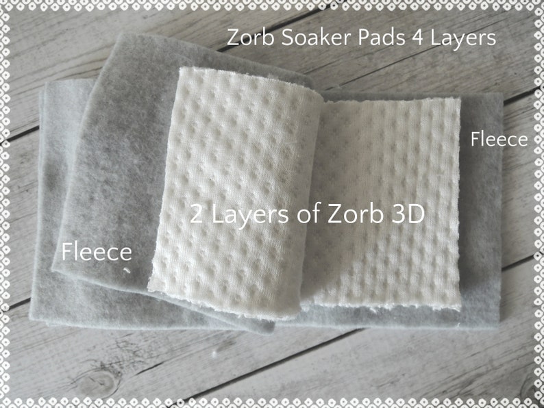 Soaker Pad SET of 3 Washable Soaker Pads 2 Layers of Etsy