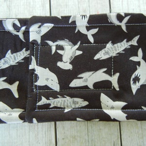 Sharks, Dog Diaper Belly Band, Choose Tapered or Straight, with or without Zorb, Stop Marking, Personalized, Fast Shipping