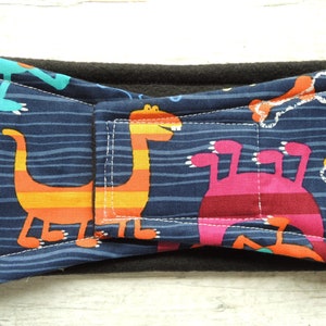 Dog Diaper Belly Band, Dino Dudes, Choose Tapered or Straight, with or without Zorb, Personalized, Fast Shipping