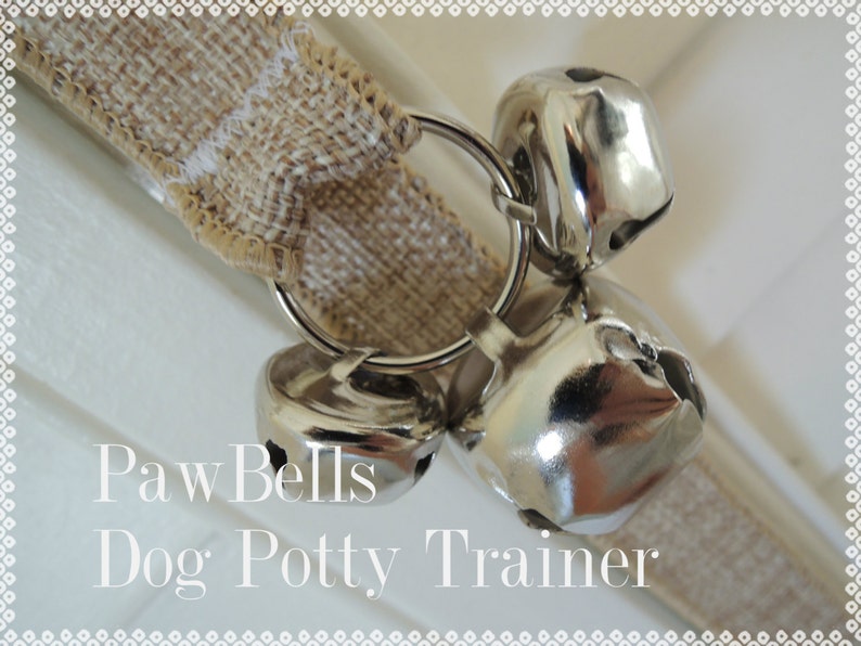 Jute Paw Bells, Dog housebreaking Potty Trainer, Instructions Included, Fast Shipping, Hook Add On Available Natural Tan Jute