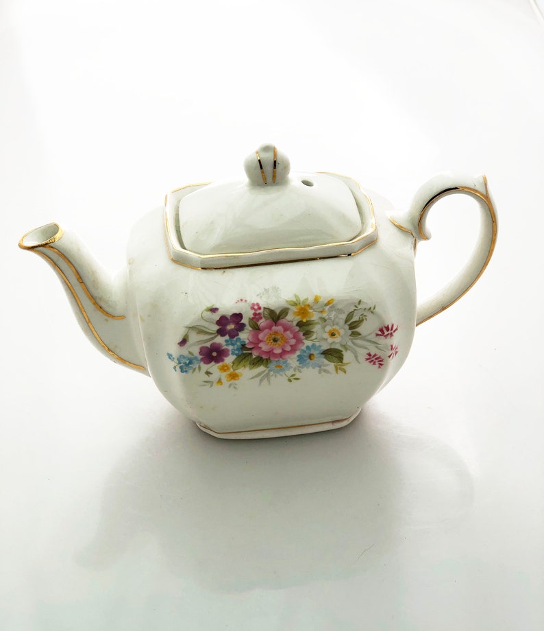 Sadler Teapot Miniature China Floral Tiny Childrens Single Etsy