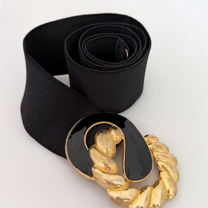Gold Wide Stretch Belt - Etsy display picture 2