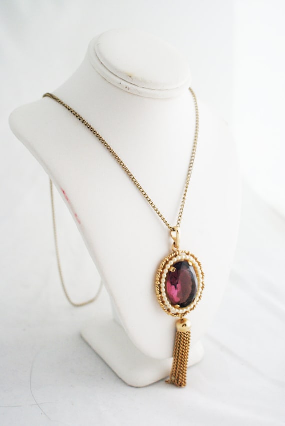 Avon amethyst necklace deals