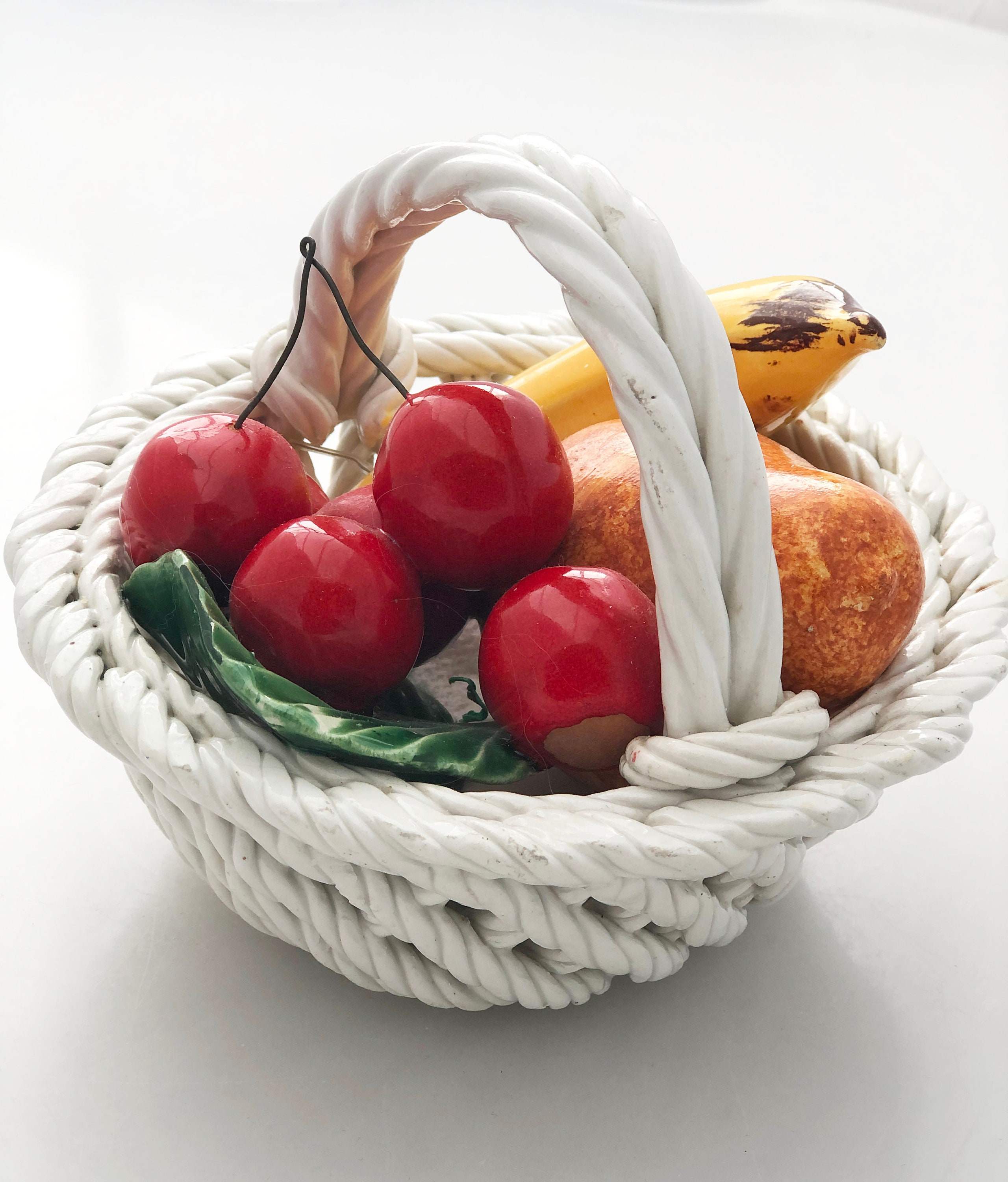 希少BIG！50sアメリカンアンティーク　果物柄ホーローボウルミッドセンチュリー 希少BIG！50sアメリカンアンティーク 果物柄ホーローボウル