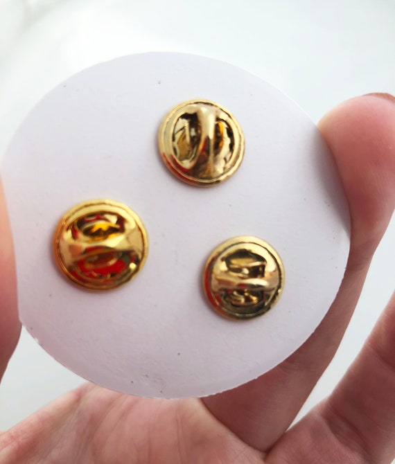 Scatter Pins - Set of three tiny matching gold wh… - image 3