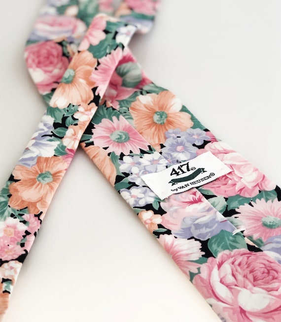 Tie- Cotton Floral Spring 100% cotton by 417 Van … - image 7