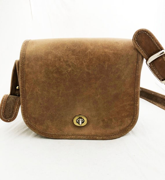 small tan coach purse
