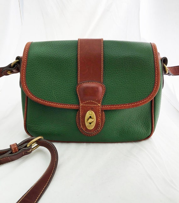 kelly green leather purse