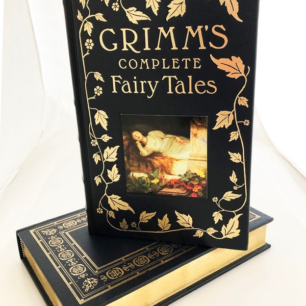 Hardcover Book- Grimms Complete Fairy Tales 1993 Barnes Noble gold foil bookmark