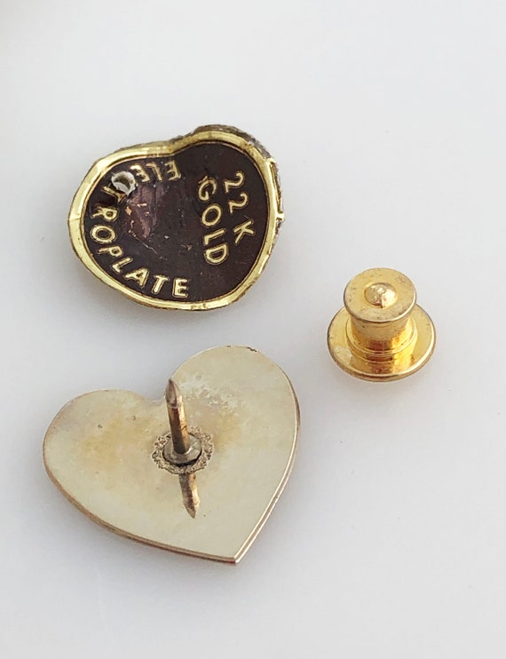 Scatter Pins - Set of three tiny matching heart s… - image 5