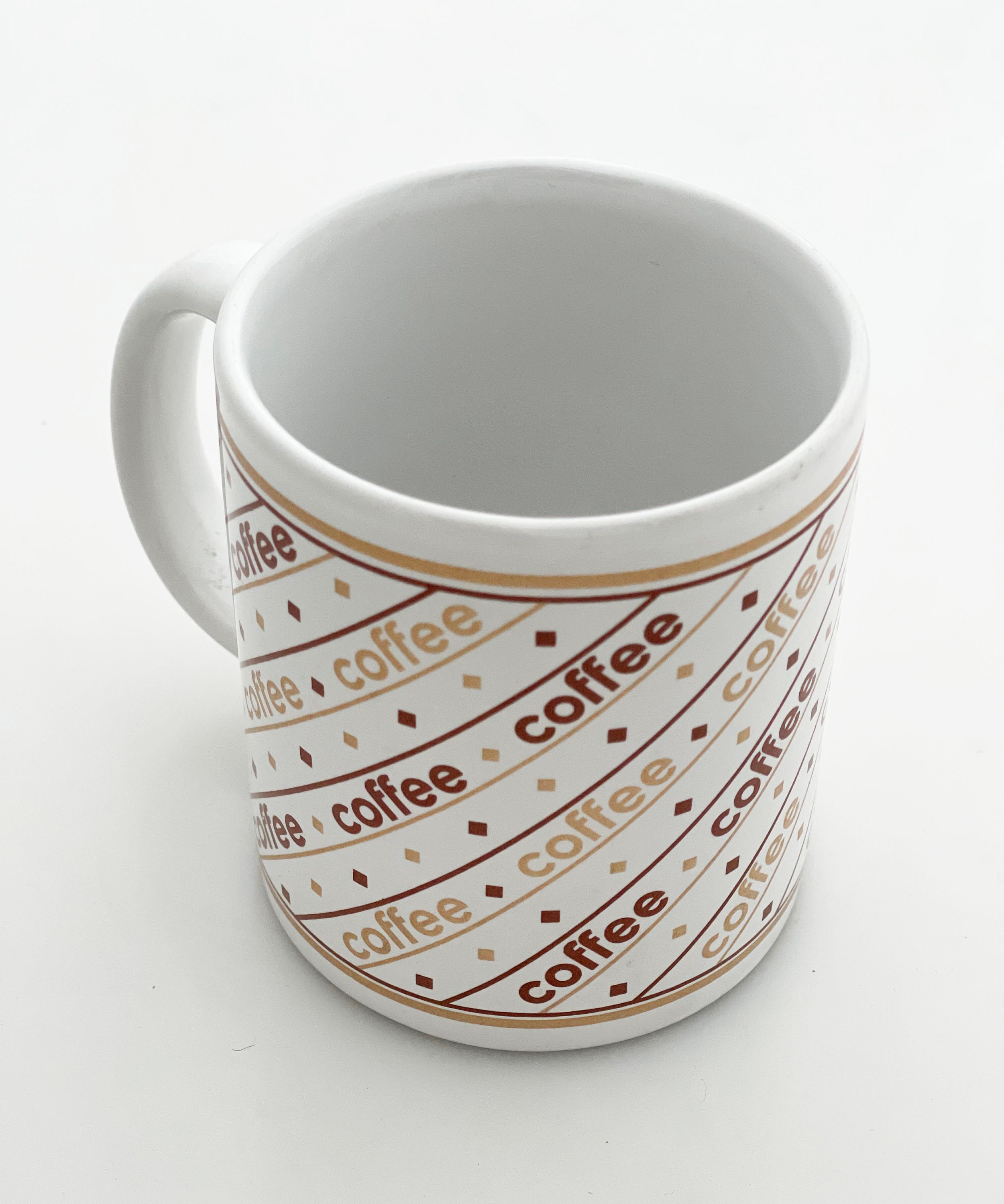 Vintage 90s coffee mug Ceramic vintage graphics houston Etsy