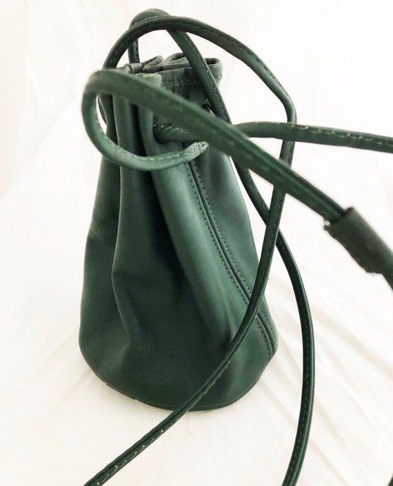 Coach - Littleton Bucket Drawstring Green Leather