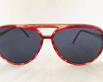 Zonnebrillen-Brown Tortoise Shell Aviator met de brug van de neus door Disney Korea
