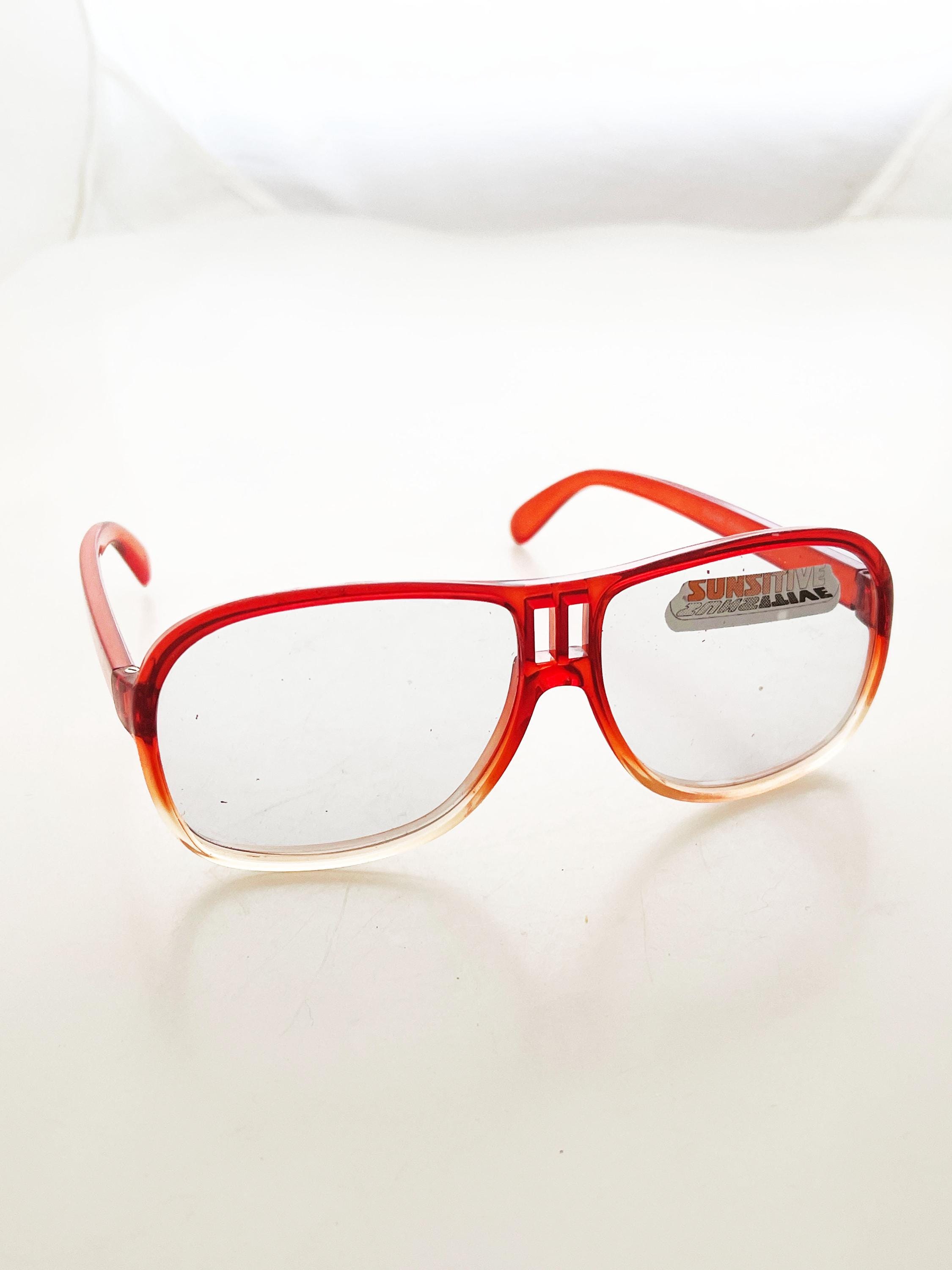 Vintage Avant Garde French eyeglass spectacle frames vtg France glasses hipster Shop Vintage HIPSTER Clear Oversized Sunglasses | Giant  main image 3