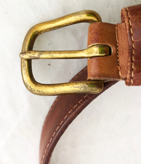Belt - COACH British Tan Leather Size 38