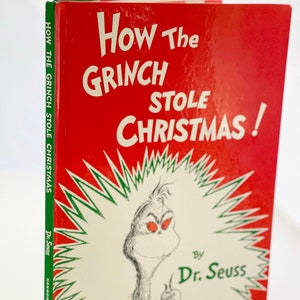 Wie der Grinch Stola Weihnachten- Vintage 1985 illustrierte Ausgabe gebunden Dr. Seuss