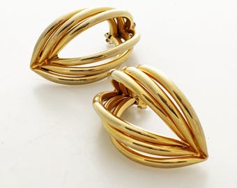 Statement-oorbellen: enorme over-the-top vintage jaren 1970 clip-on unieke oorbellen